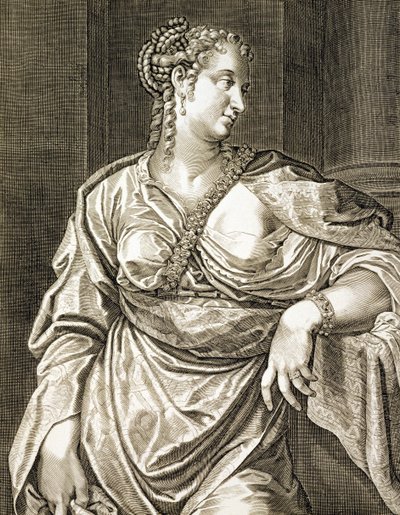 Agrippina Wife of Tiberius by Aegidius Sadeler or Saedeler